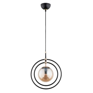Lampa wisząca MANDI czarna 1xE14 60886 Alfa