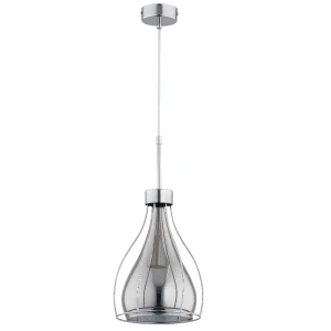 Lampa wisząca LOTAR chrom 1xE27 60851 Alfa