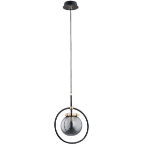 Lampa wisząca AKIRA czarna 1xE27 60836 Alfa