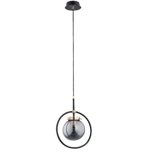 Lampa wisząca AKIRA czarna 1xE27 60836 Alfa