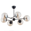 Lampa sufitowa ITORIS czarna 6xE27 60818 Alfa
