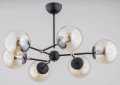 Lampa sufitowa ITORIS czarna 6xE27 60818 Alfa