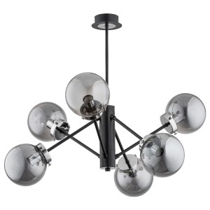 Lampa sufitowa NANCY czarna 6xE14 60808 Alfa