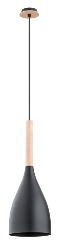Lampa wisząca JUICE czarna 1xE27 60722 Alfa