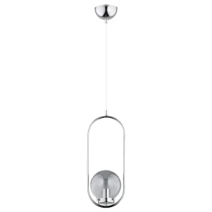 Lampa wisząca OVAL chrom 1xE14 60699 Alfa