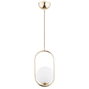 Lampa wisząca NOVAL M złota 1xE14 60698 Alfa