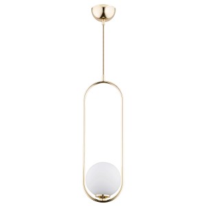 Lampa wisząca NOVAL L złota 1xE14 60697 Alfa