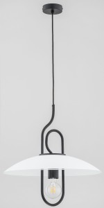 Lampa wisząca CHEE czarno/biała 1xE27 60623 Alfa