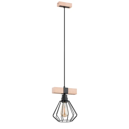 Lampa wisząca FIBIA drewniana 1xE27 60612 Alfa