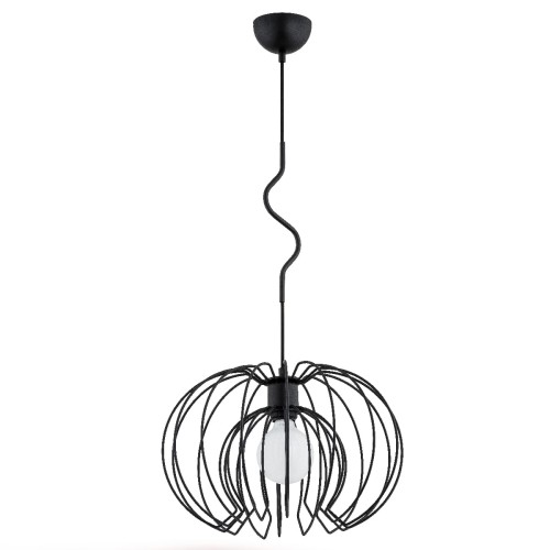 Lampa wisząca KIWI czarna 1xE27 60602 Alfa