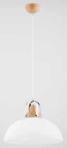 Lampa wisząca ECLAT drewniana 1xE27 60581 Alfa