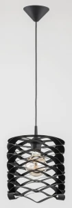Lampa wisząca SPIKE czarna 1xE27 60559 Alfa