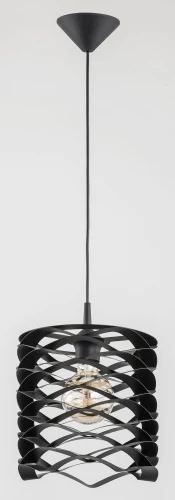 Lampa wisząca SPIKE czarna 1xE27 60559 Alfa