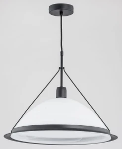 Lampa wisząca WASA BIAŁO-czarna 1xE27 60534 Alfa