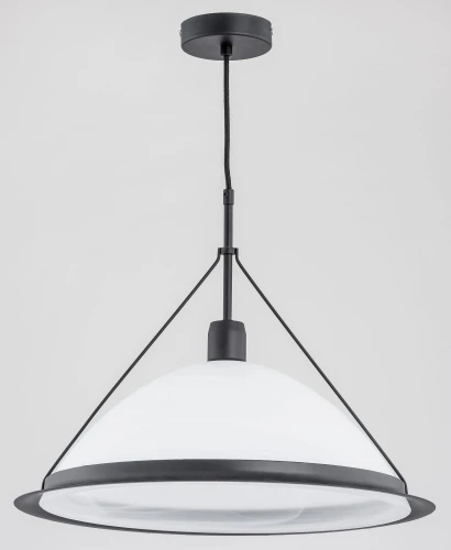 Lampa wisząca WASA BIAŁO-czarna 1xE27 60534 Alfa