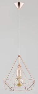 Lampa wisząca BASKET II miedziana 1xE27 60361 Alfa