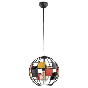 Lampa wisząca BASKET czarna 1xE27 60359 Alfa