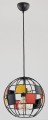 Lampa wisząca BASKET czarna 1xE27 60359 Alfa