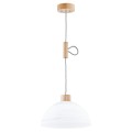 Lampa wisząca HOLIDAY 2 drewniana 1xE27  60349 Alfa
