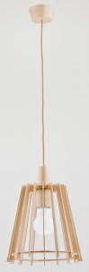 Lampa wisząca VITO drewniana 1xE27 60316 Alfa