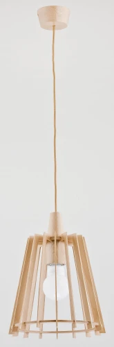 Lampa wisząca VITO drewniana 1xE27 60316 Alfa