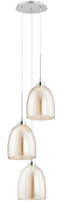 Lampa wisząca RONDA herbaciana 3xE27 60142 Alfa