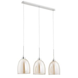 Lampa wisząca RONDA herbaciana 3xE27 60139 Alfa