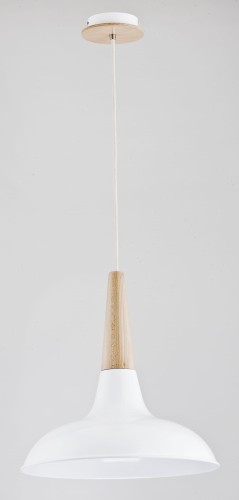 Lampa wisząca DORO biała 1xE27 60005 Alfa