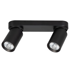 Lampa reflektorek sufitowy FLEX czarny 2xGU10 59029 Alfa