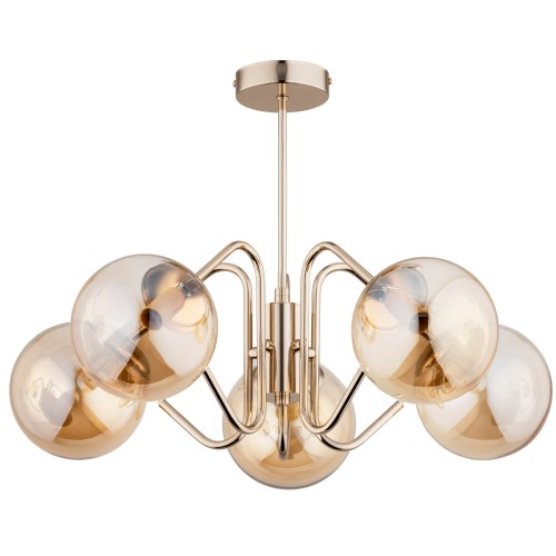 Lampa sufitowa YUMA złota 5xE14 28685 Alfa