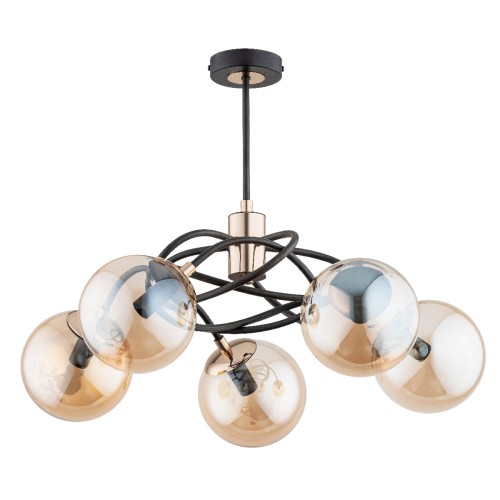 Lampa sufitowa DOXA złota 5xE14 28555 Alfa