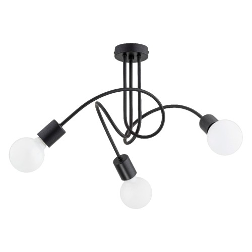Lampa sufitowa LUPO czarna 3xE27 28533 Alfa