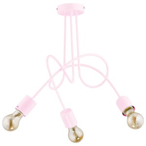 Lampa sufitowa TANGO różowa 3xE27 28493 Alfa