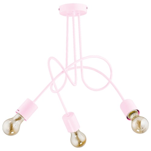 Lampa sufitowa TANGO różowa 3xE27 28493 Alfa
