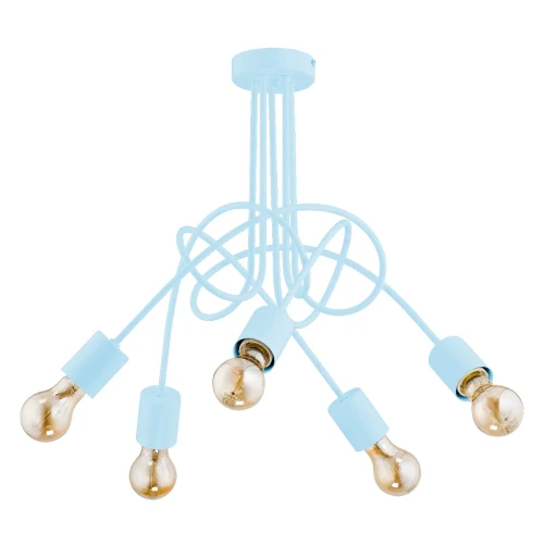 Lampa sufitowa TANGO niebieska 5xE27 28485 Alfa