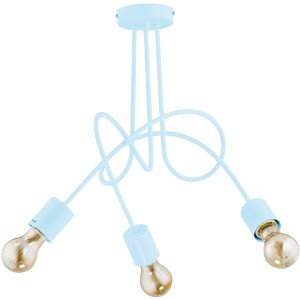 Lampa sufitowa TANGO niebieska 3xE27 28483 Alfa