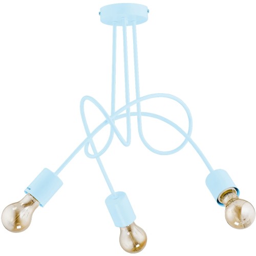 Lampa sufitowa TANGO niebieska 3xE27 28483 Alfa