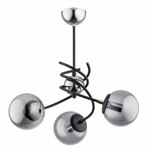 Lampa sufitowa SALSA czarna 3xE14 28433 Alfa