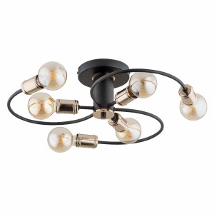 Lampa sufitowa SAMBA czarna 6xE27 28426 Alfa