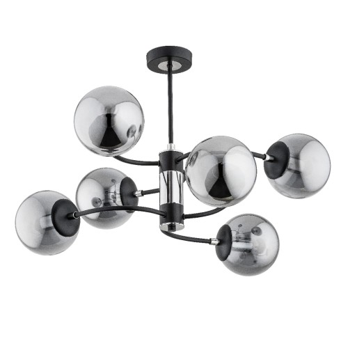 Lampa sufitowa DEMA chrom 6xE14 28406 Alfa