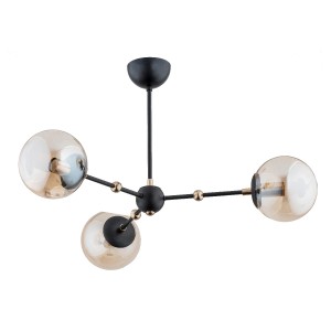 Lampa sufitowa ITORIS czarna 3xE14 28363 Alfa
