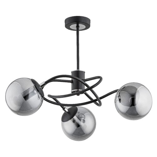 Lampa sufitowa DOXA czarna 3xE14 28353 Alfa