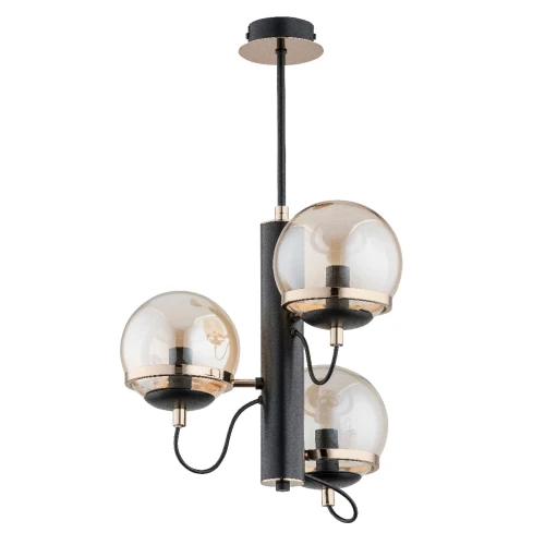 Lampa sufitowa LUMINA czarno/złota 3xE14 28333 Alfa
