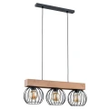 Lampa wisząca ARIZAN SLIM drewniana 3xE27 28173 Alfa