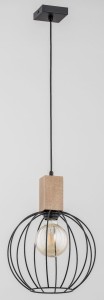 Lampa wisząca ARIZAN drewniana 1xE27 27801 Alfa