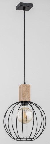 Lampa wisząca ARIZAN drewniana 1xE27 27801 Alfa
