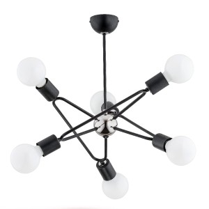 Lampa sufitowa BARI czarna 6xE27 27696 Alfa