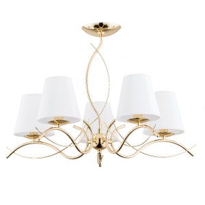 Lampa sufitowa MONZA złota 5xE14 27615 Alfa