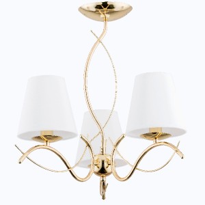 Lampa sufitowa MONZA złota 3xE14 27613 Alfa