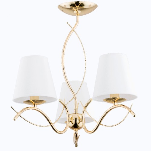 Lampa sufitowa MONZA złota 3xE14 27613 Alfa